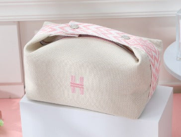 Pocket Naéa Paris Blanc à détails rose