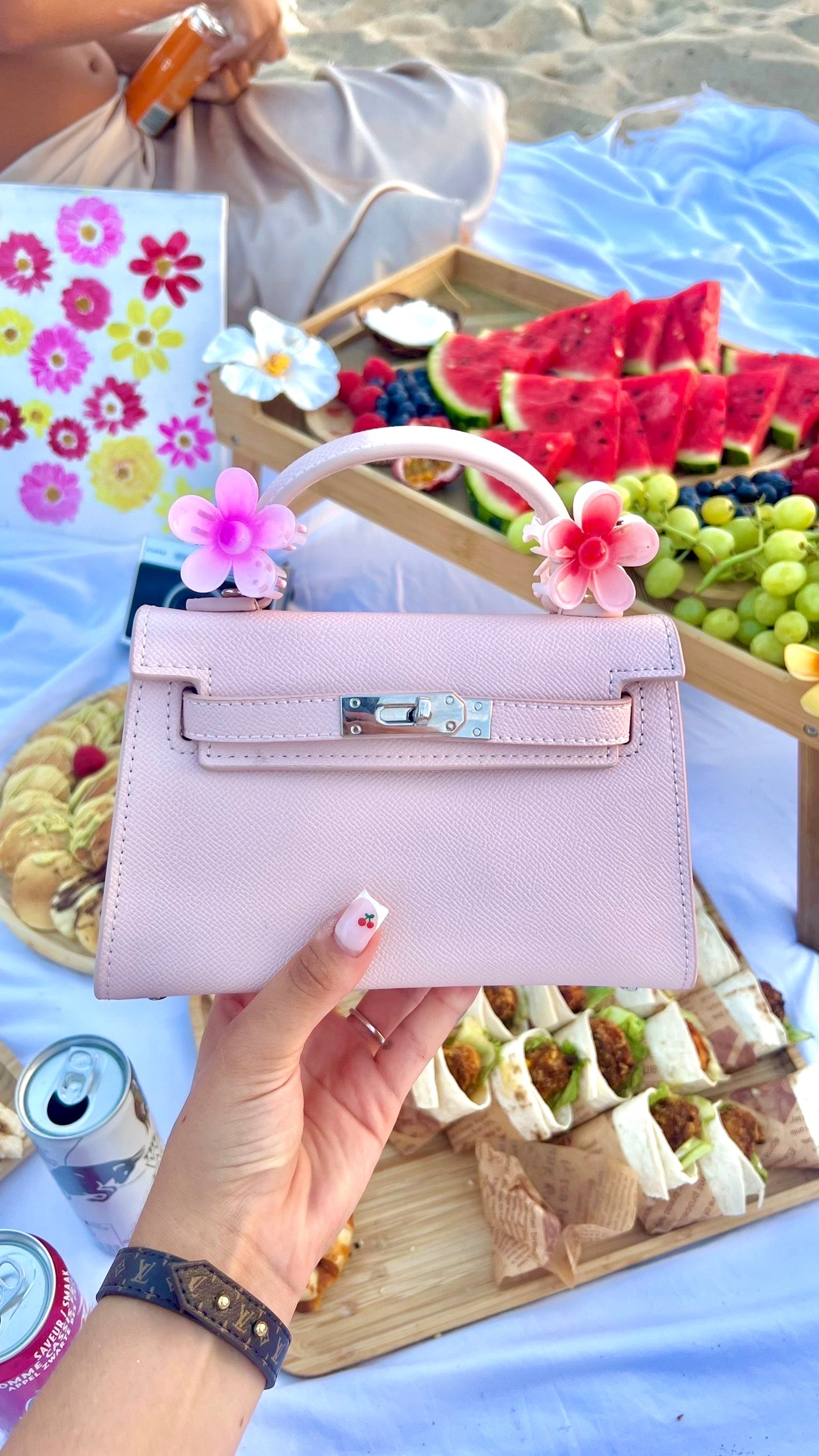 Handbag Naéa Paris Rose Pastel